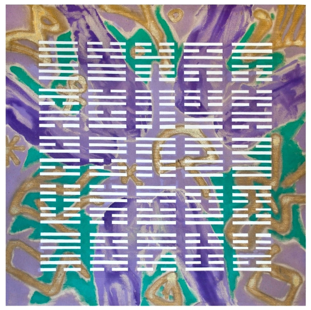 1. Untitled, mixed media, canvas, 105 x 105 cm, 1988, private collection