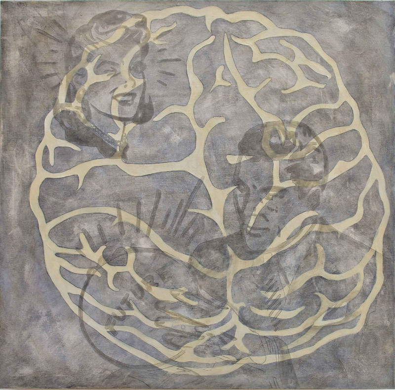 16. Various Forms of Reality, mixed media, canvas, 80 x 80 cm, 2012