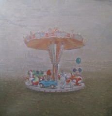 Carousel (Praga Aeterna), mixed media, canvas, 50 x 50 cm, 2016