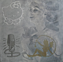 20. Marilyn - Joy (from the Series The Fifties), mixed media, canvas, 80 x 80 cm, 2012, private collection