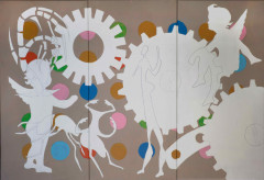 12. Paradise (Triptych),  mixed media, canvas, 60 x 90 cm, 2012, private collection