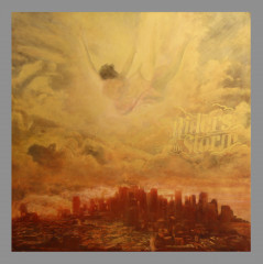 2. Angel above N.Y., mixed media, canvas, 100 x 100 cm, 2015, private collection