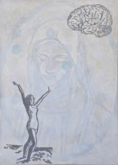 15. Reason and Emotion, mixed media, canvas, 100 x 70 cm, 2012