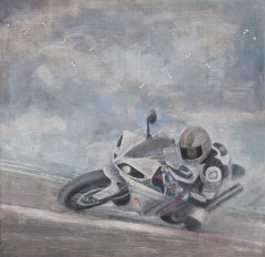 15. Superbike, mixed media, canvas, 100 x 100 cm, 2015, private collection