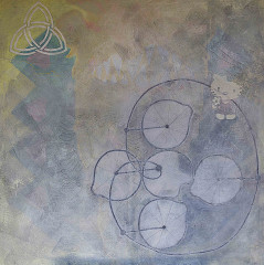 14. DADA Citro,125 x 125 cm, mixed media, canvas, 1988 - 2010, private collection